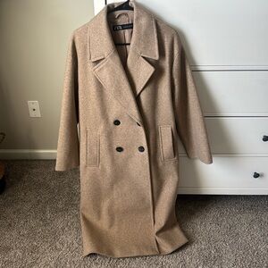 Zara Double-breasted oversized coat